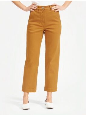 Everlane the Straight leg crop Sz 00 Golden Brown